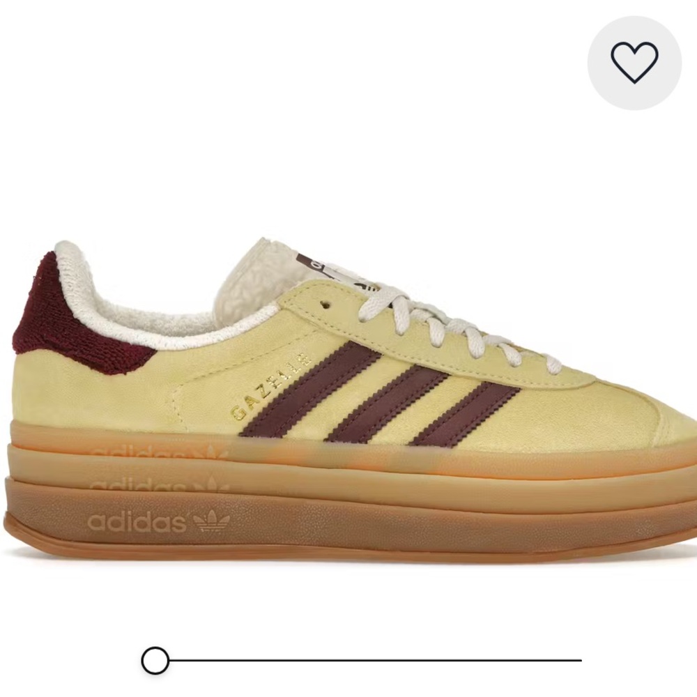 Adidas Gazelle Bold Women's Sneakers - Yellow and Maroon